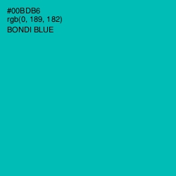 #00BDB6 - Bondi Blue Color Image